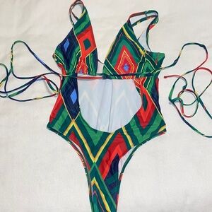 Unique one price high waisted bathing suit